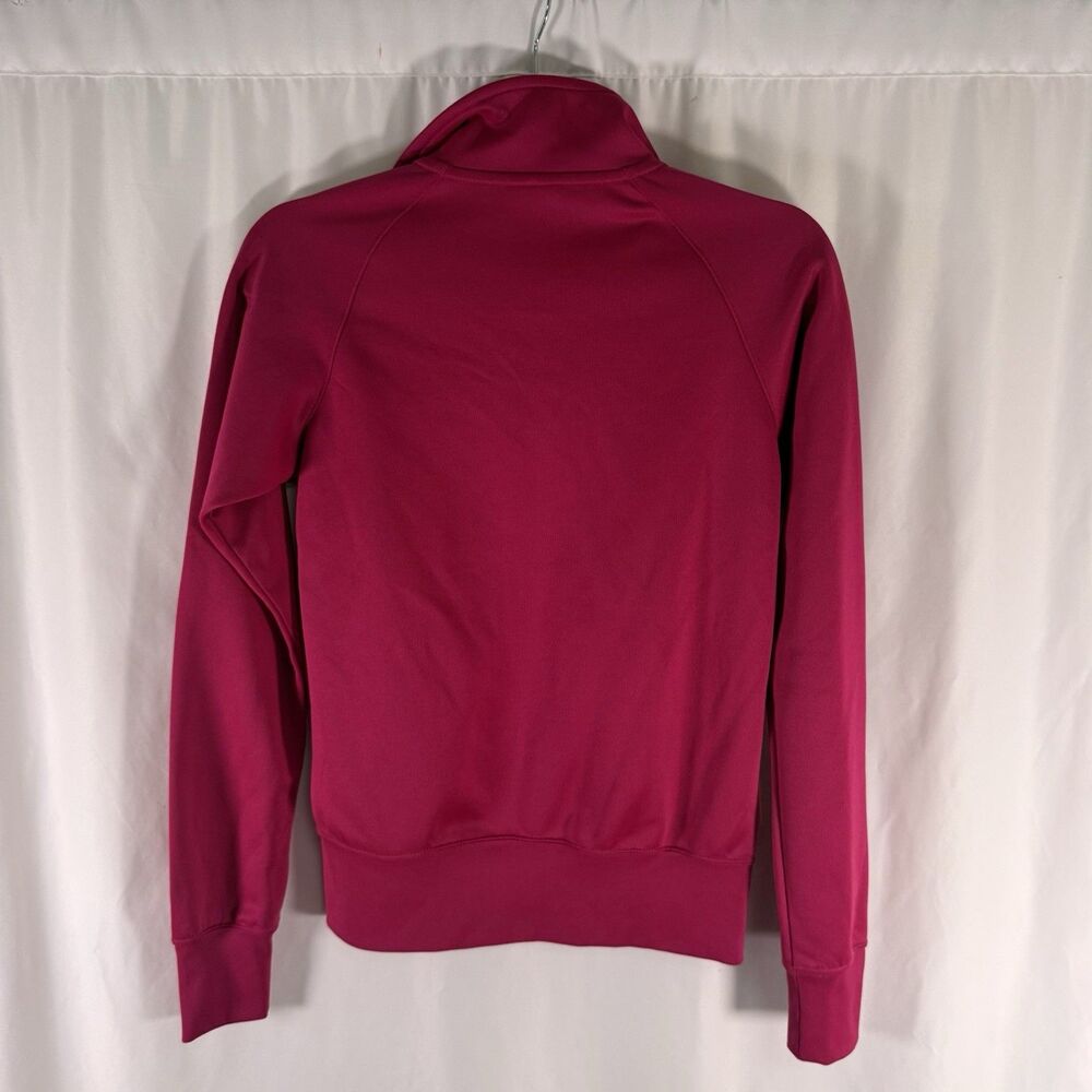 Livestrong Nike Jacket Women's Small Pink Striped Full Zip Pockets Turtleneck - Picture 9 of 9
